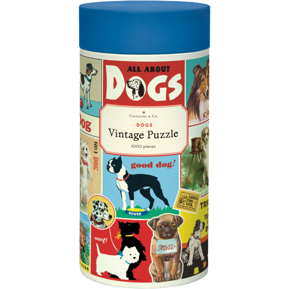 Cavallini 1000 piece puzzle - Vintage Dogs